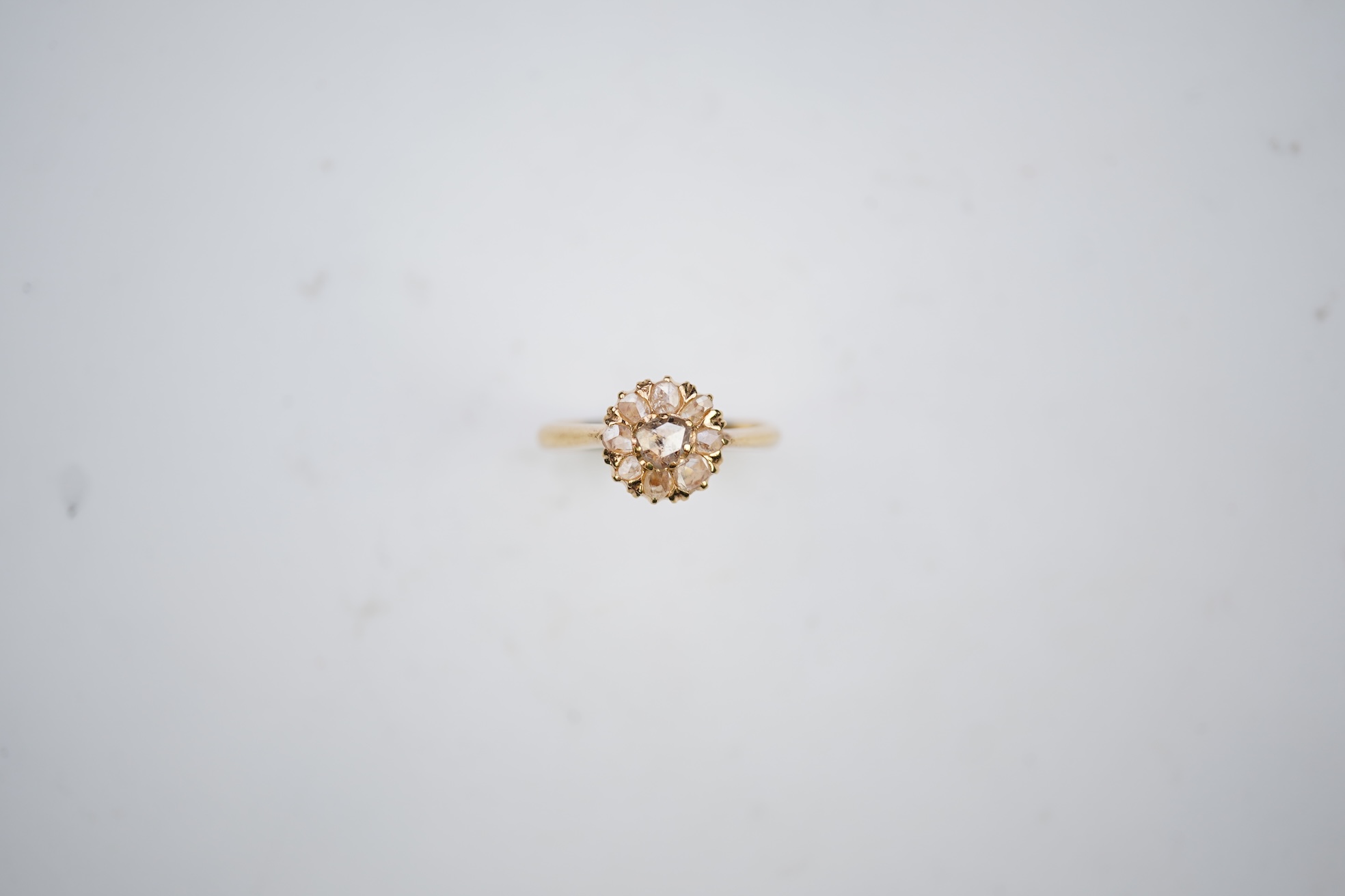 A diamond ring, late 19th century